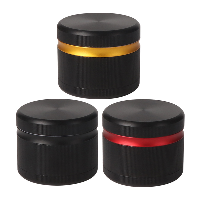 热卖铝合金四层63MM手动平板香料研磨器 铝合金磨烟器Grinder