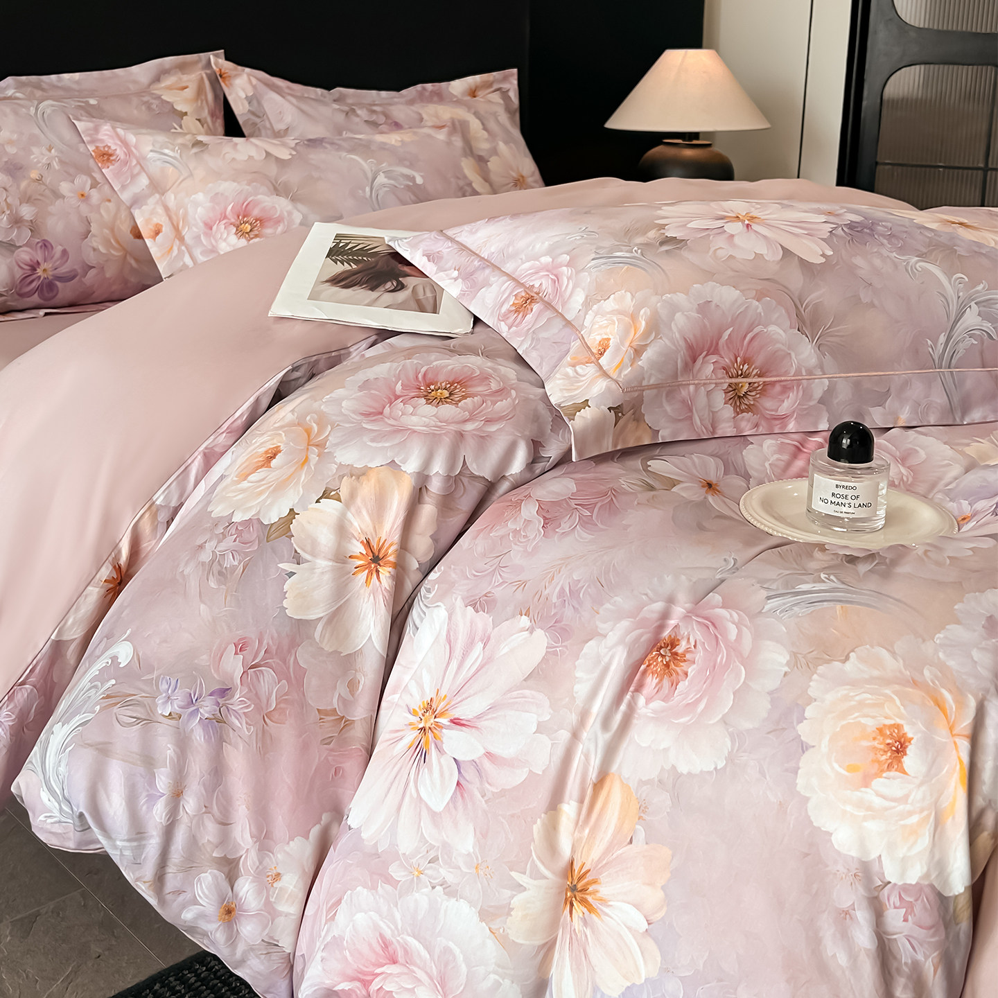 全棉四件套100纯棉套件2026新款田园风被套床单被罩床笠床上用品4