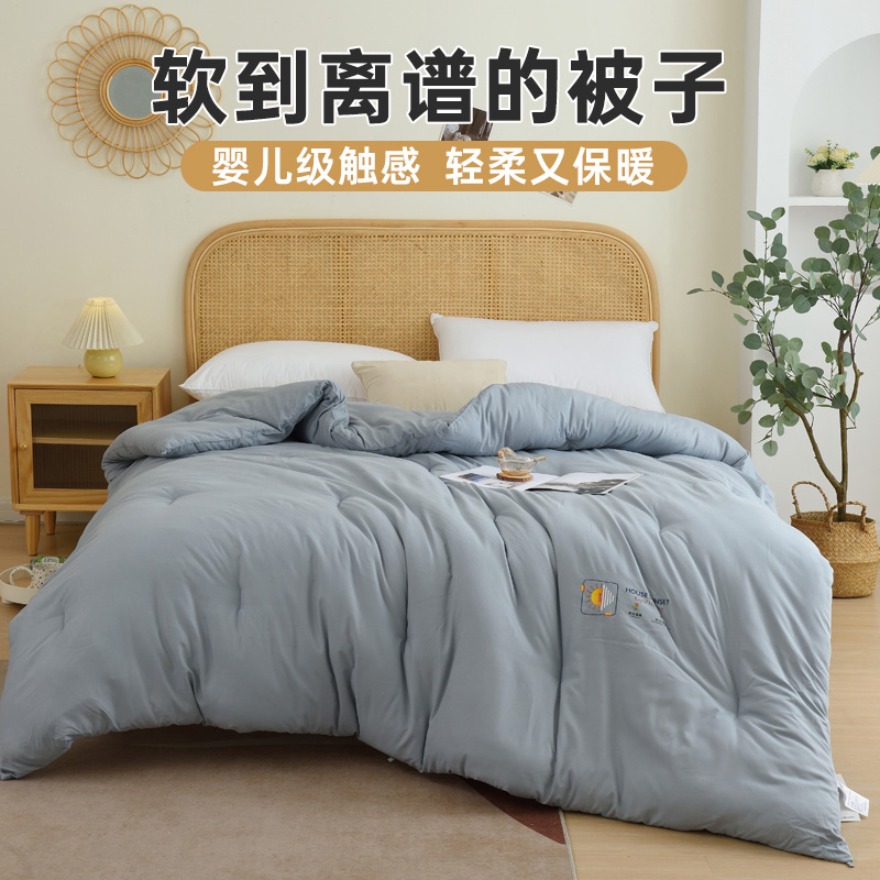 被子冬被加厚保暖春秋棉被褥子单人学生宿舍空调被芯双人四季通用,床上用品,化纤被,淘宝优惠券,粉丝福利购,淘宝优惠卷
