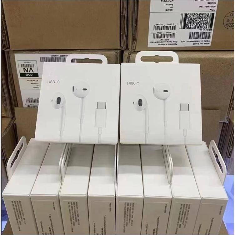 适用iphone苹果15手机type-c耳机华为通用typec数字通话有线耳机