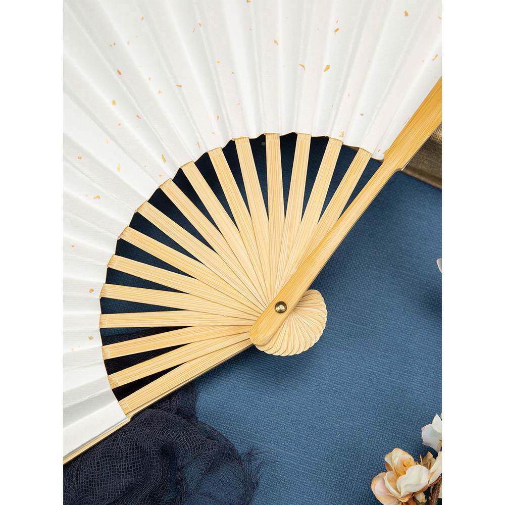 折空白扇子扇面绘画扇叠扇宣纸风扇f767s96j古风夏季折纸