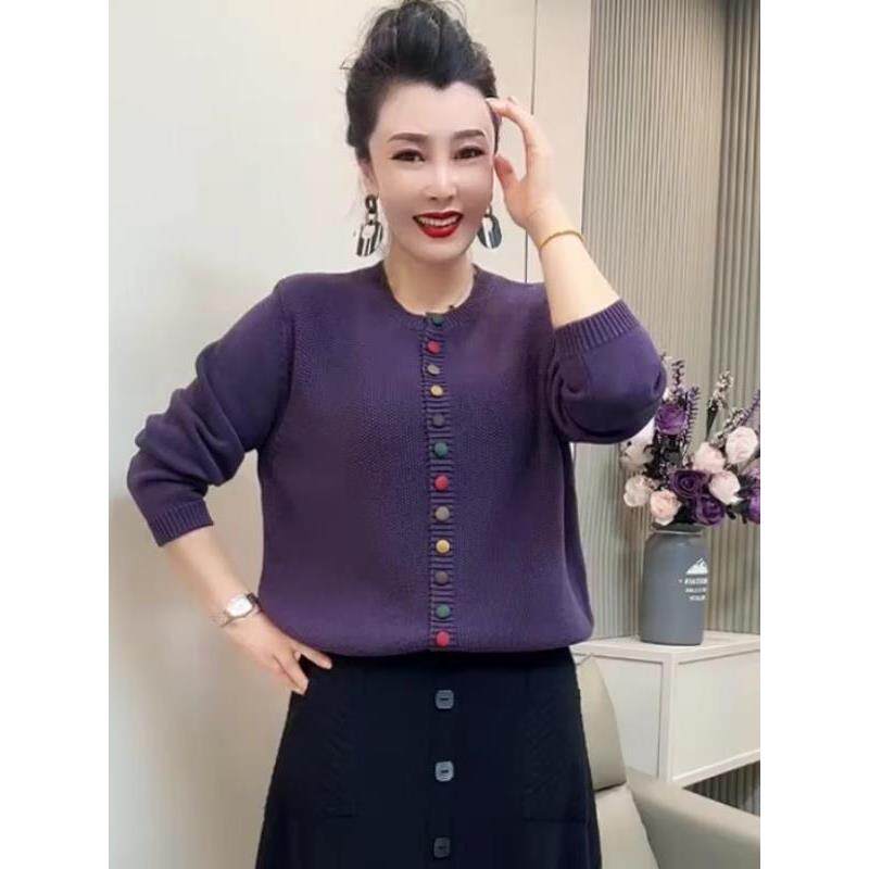 ROUMIKL慵懒风早春针织开衫女春秋外穿搭薄款毛衣小外套洋气宽松