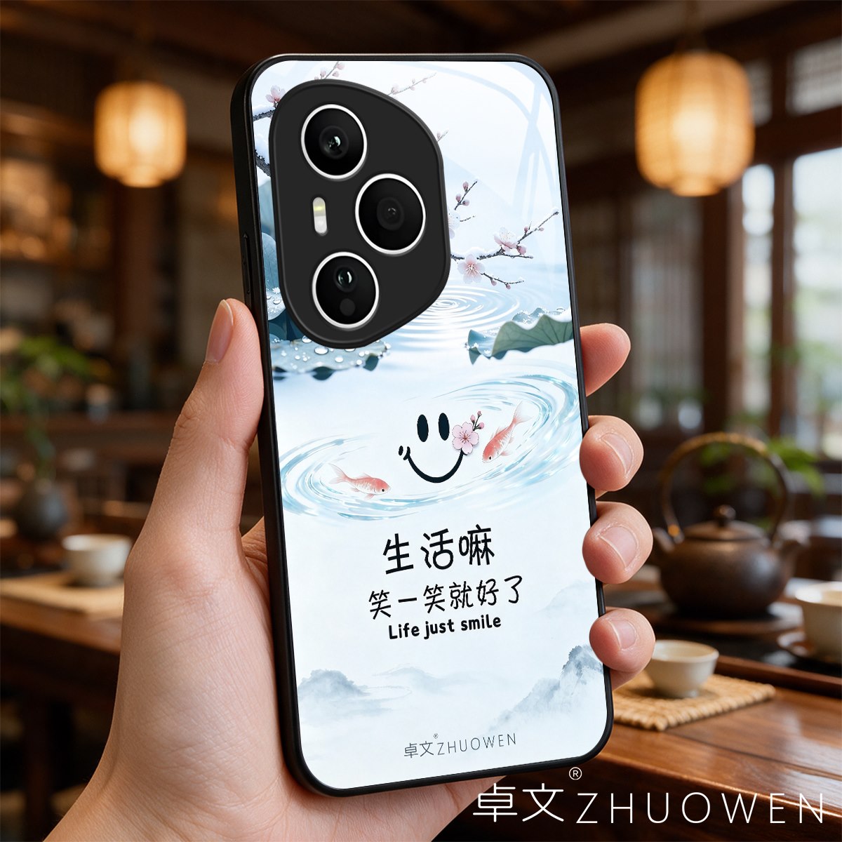 【荣耀400 Pro专用】A11688卓文ZHUOWEN品牌 只做高端奢华冰透玻璃手机壳,券后价只要38元