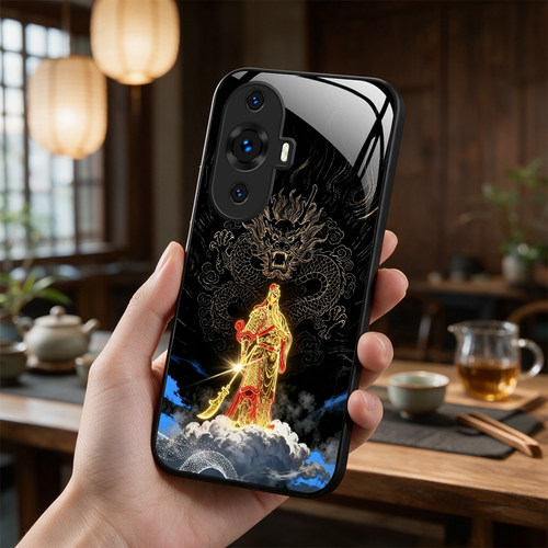 【华为智选Hi nova 11专用】A11685关云长奢华冰透玻璃手机壳，券后价只要38元