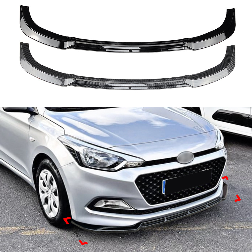 适用现代I20 MK2 Pre-facelift 2015-2017 前杠前铲前唇外饰改装