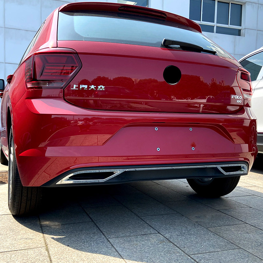 适用大众polo mk6 polo plus 2018  波罗尾唇尾喉电镀条装饰改装