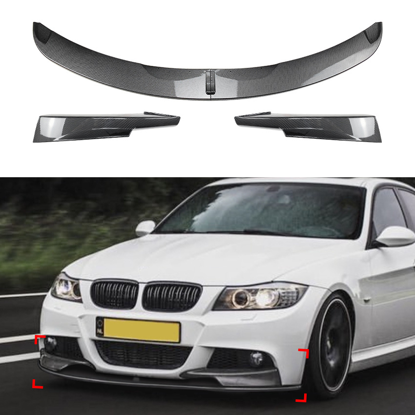适用宝马3系E90 E91 LCI M Sport 2009-2012前铲前唇前包角改装