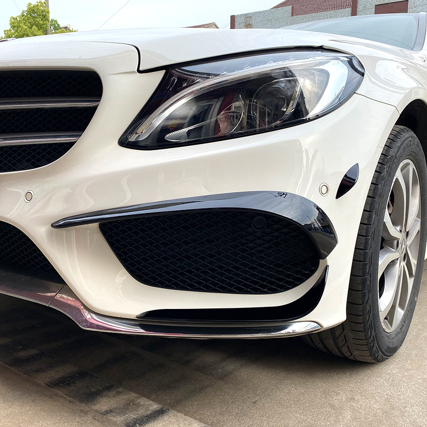 适用奔驰C级W205 S205 C205 2015-18 C200 260 C43 AMG前风刀改装