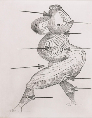 M727【美、法】路易斯·布尔乔亚 Louise Bourgeois 绘画画稿图库