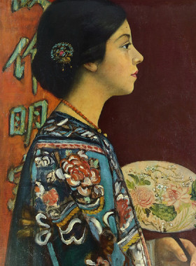 YC677【日本】藤岛武二Fujishima Takeji人物风景油画图片图库