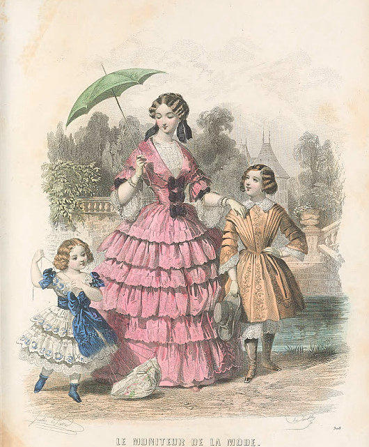 martinet 19世纪法国服装插图图库