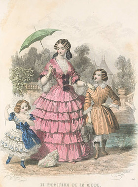 E134【法国】Imprimerie de L. Martinet 19世纪法国服装插图图库