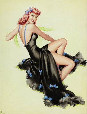 M830【美国】佩尔·弗鲁西Pearl Frush肖像绘画海报电子图片图库