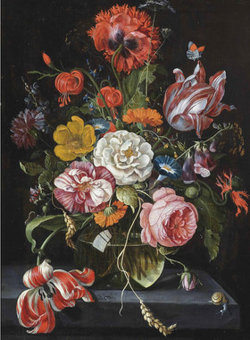 K221【荷兰】戴维茨·希姆(Jan Davidsz. de Heem)花卉、静物图库