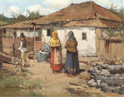 K707【罗马尼亚】卢德维克·别萨拉布Ludovic Bassarab油画图库