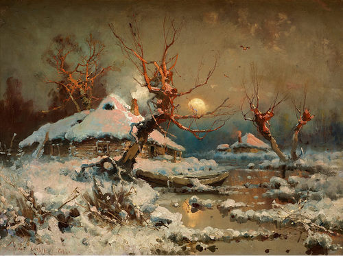 M675【俄罗斯】克列维尔 （Julius von Klever）油画网传图库