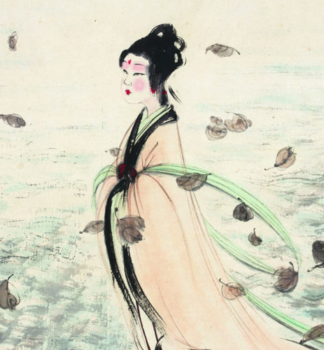 YC905【中国】傅抱石国画水彩水墨绘画素材电子图片资料网传图库