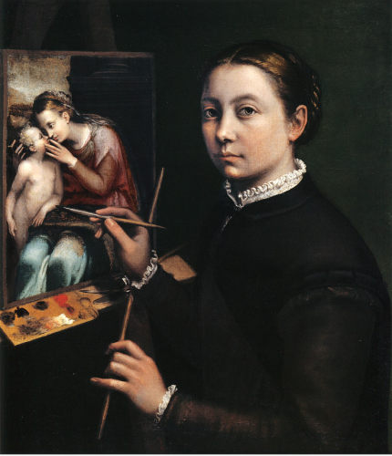 M069【意大利】安吉索拉（Sofonisba Anguissola）肖像绘画图库
