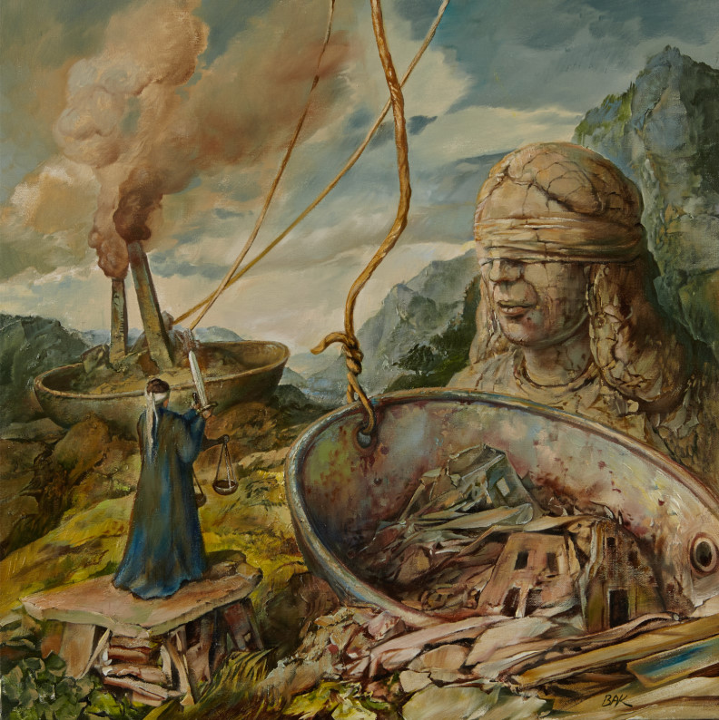 M490【美国】塞缪尔巴克Samuel Bak美术绘画素材高清油画电子图库