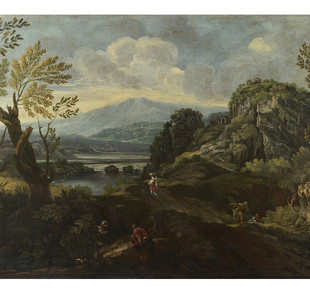 YC392西方欧美著名画家古典风景高清精选1000张喷绘印刷装饰画