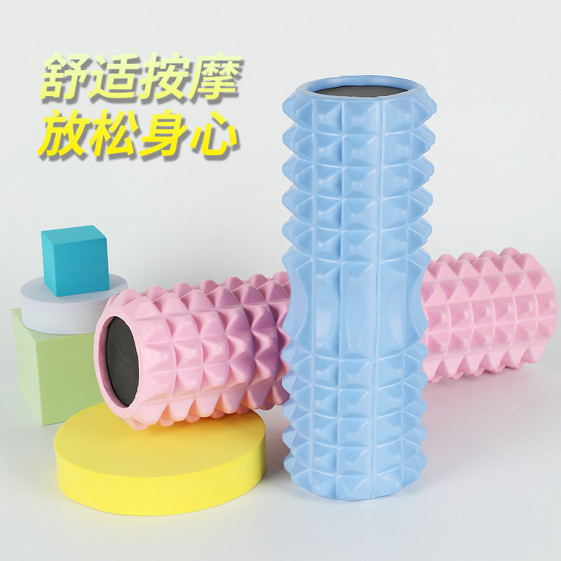 实心瑜伽柱健身运动家用