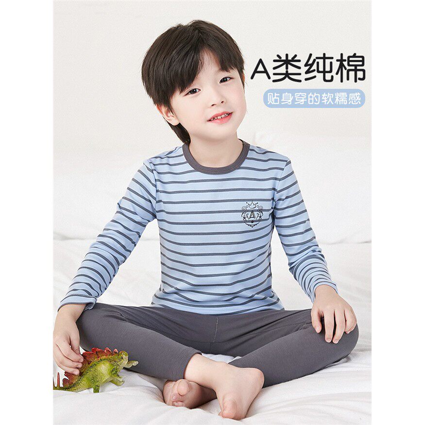儿童秋衣秋裤纯棉a类套装