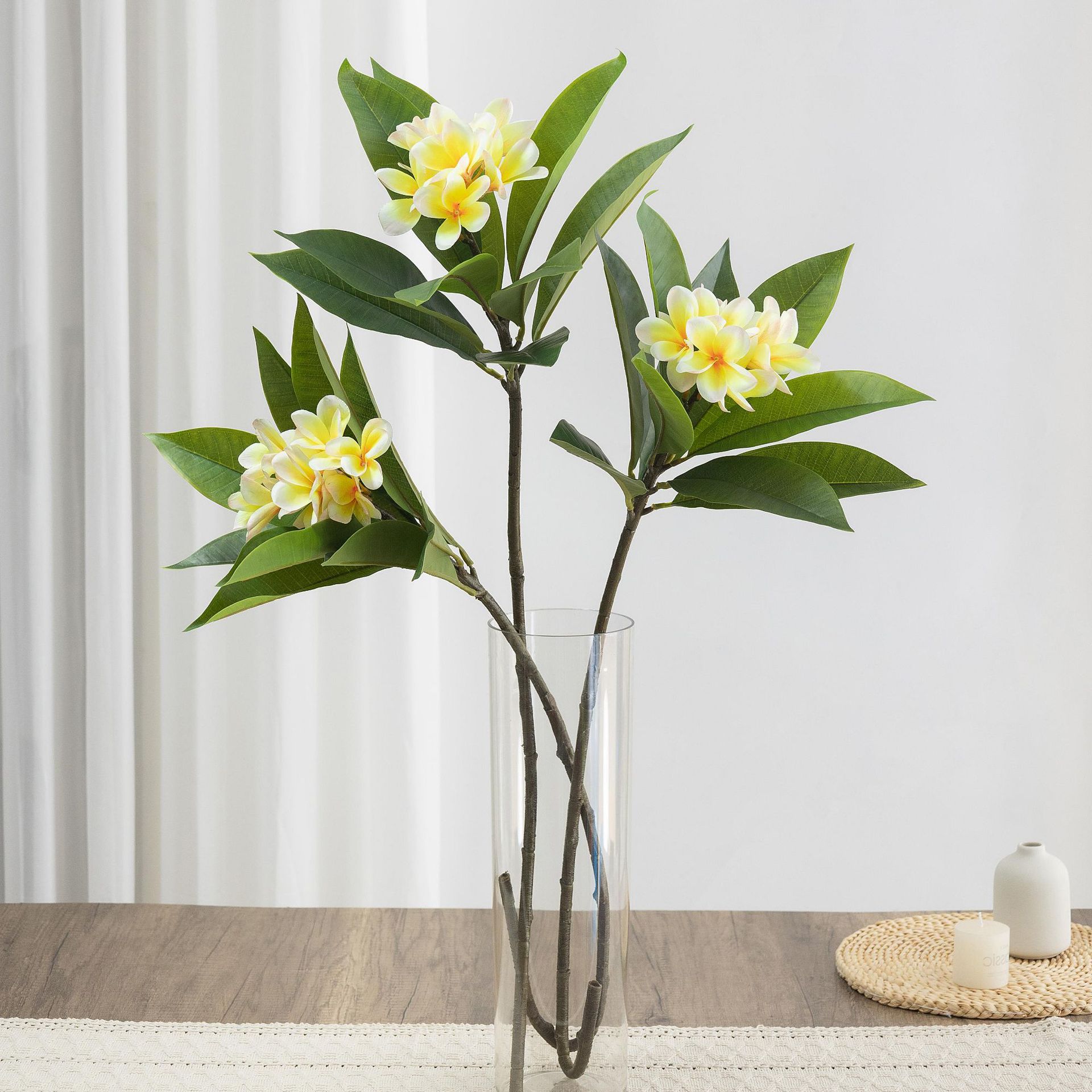 仿真鸡蛋花单枝3D打印手