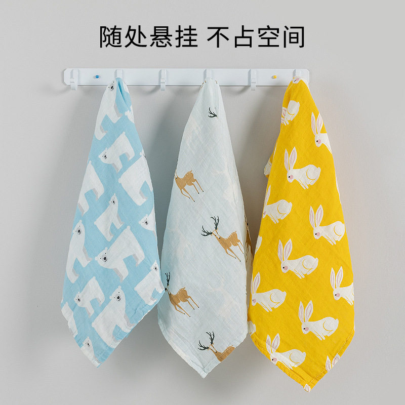 婴儿纱布口水巾宝宝全棉