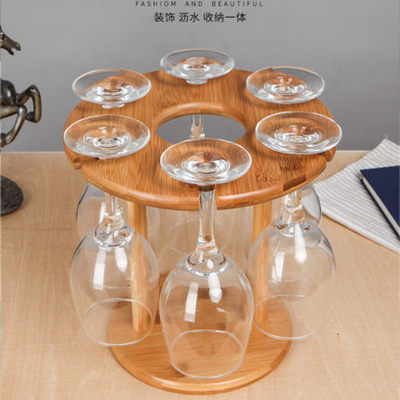欧式实木创意倒挂红酒杯