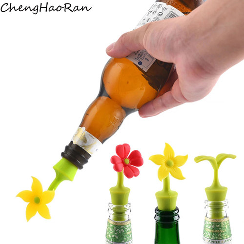 硅胶酒瓶塞创意花朵瓶塞密封