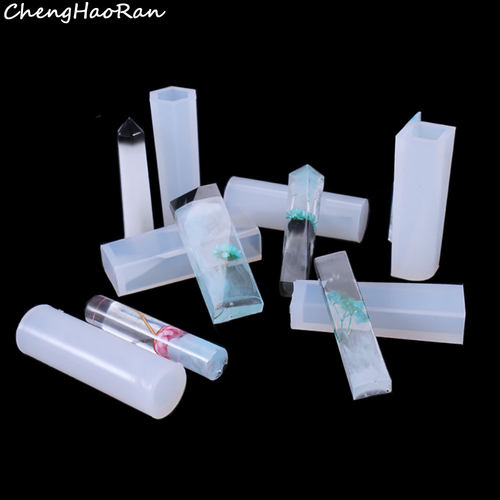 项链水晶滴胶硅胶模具水晶形长条