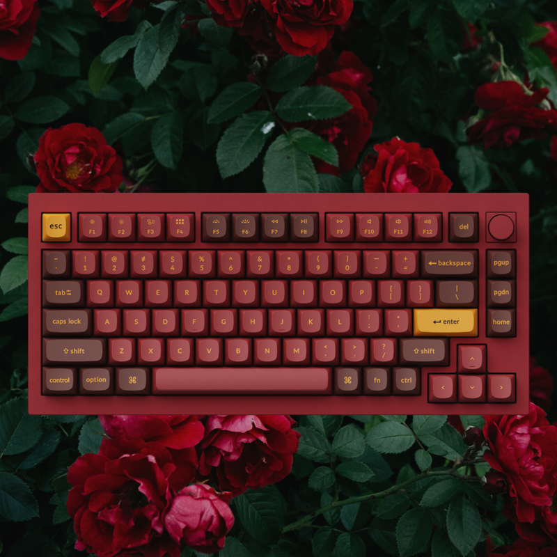 Keychron Q1V2旋钮75客制化阳极机械键盘GasketQMK改键VIA铝坨坨怎么样,好用不?