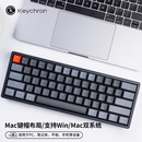 iPad笔记本办公平板专用电脑外接红轴打字茶轴光 KeychronK12无线机械键盘60%双模蓝牙小型61键热插拔适配Mac