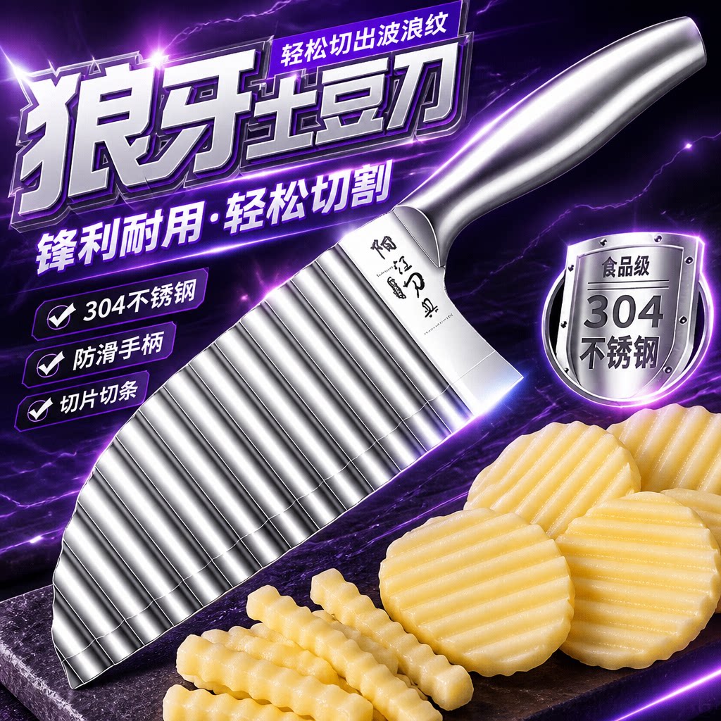 狼牙土豆刀具304不锈钢图片