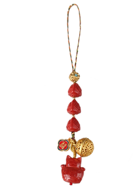 宇熙朱砂粽子挂件端午节