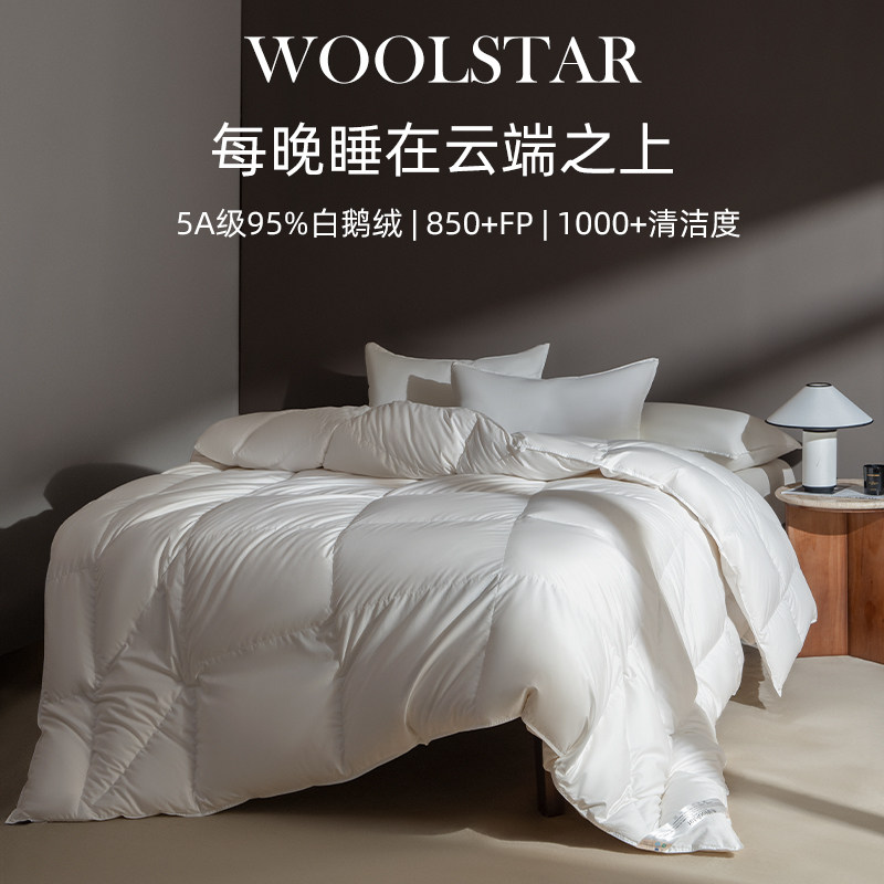 羽绒被95白鹅绒被冬被加厚保暖春秋被芯120埃及棉抗菌被子结婚,床上用品,羽绒/羽毛被,淘宝优惠券,粉丝福利购,淘宝优惠卷