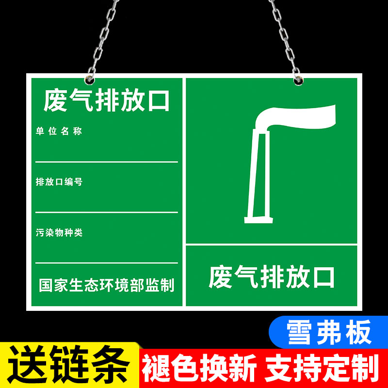 环保标志牌雨水固废排污环保标志牌危险废物贮存警示告知标识标牌挂牌