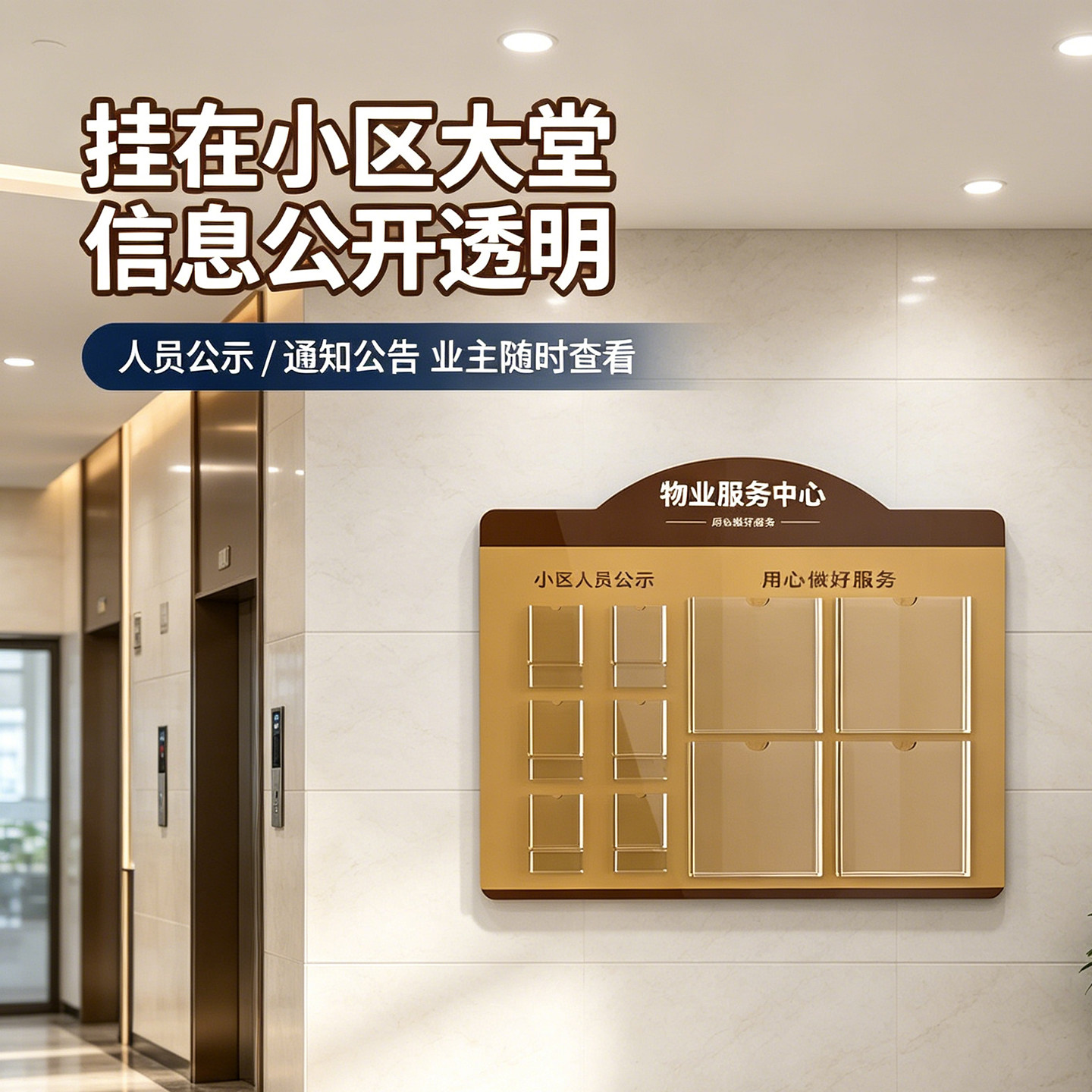 亚克力公告栏展示板定制卡槽图片