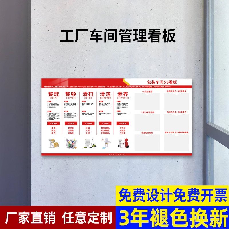 工厂车间生产管理看板公示栏亚克力产量计数展示宣传栏设备运行状态标识牌注塑机器编号牌管理维护提示牌定制