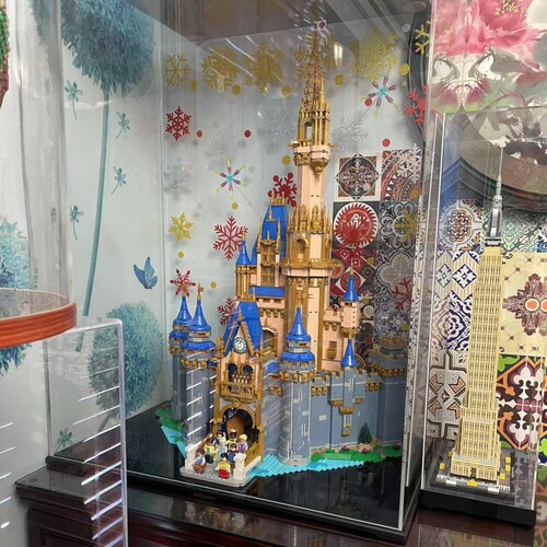 亚克力一体展示盒热弯成型免拼装