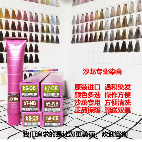 光泽顺滑玫丽盼沙龙专业染膏日本