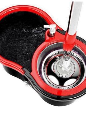 Mop bucket rotating household dual-drive wet and dry free
