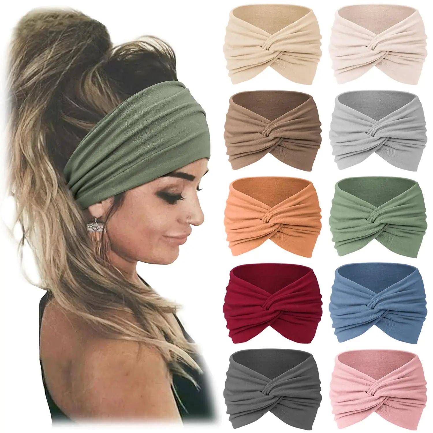 Bohemian European and American Sports Headband Women's Wide
