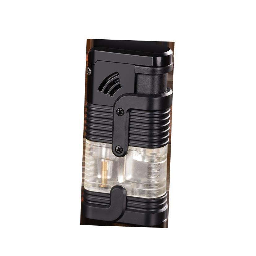 Flame Inflatable Visible Gas Lighter三直冲气体防风打火点烟器