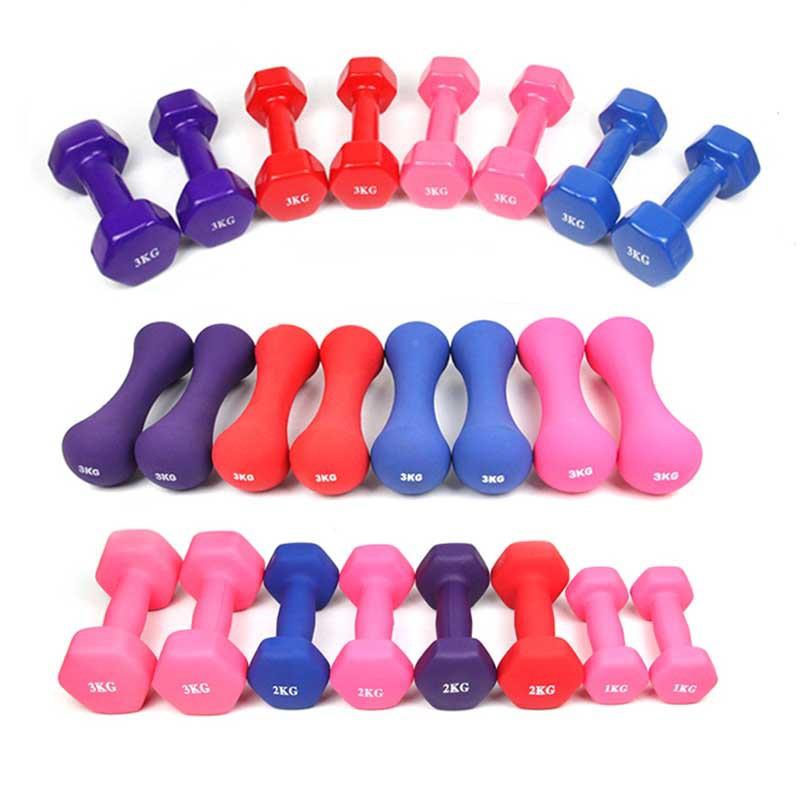 aTKN pair of dumell weights men women dum-ells fitness 5kgs