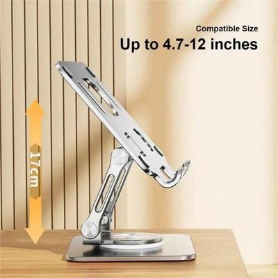 360 Tablet Desk Mobile Phone Holder Stand Adjustable Aluminu
