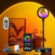 Lamp Desk Rainbow Night Sunset Led Projector Light