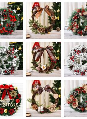 Christmas wreath display window door hanging Teng strip Chri