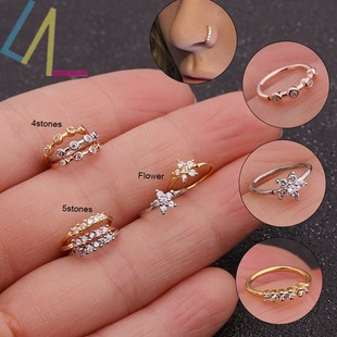 Nose Hoop Nostril Nose Rings For Women Piercing Body Jewelry