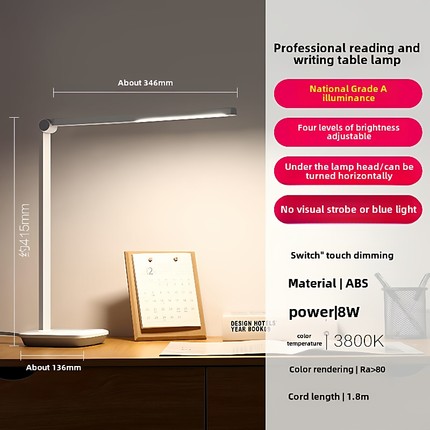 foldable led light usb charge desk lamp table reading study